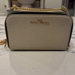 Marc Jacobs Cream and Gold Crossbody Bag